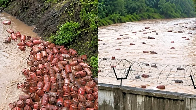 Floods Wash 3,000 LPG Cylinders Into Maharashtra's Patalganga River; Why Officials Say Don't Touch Them