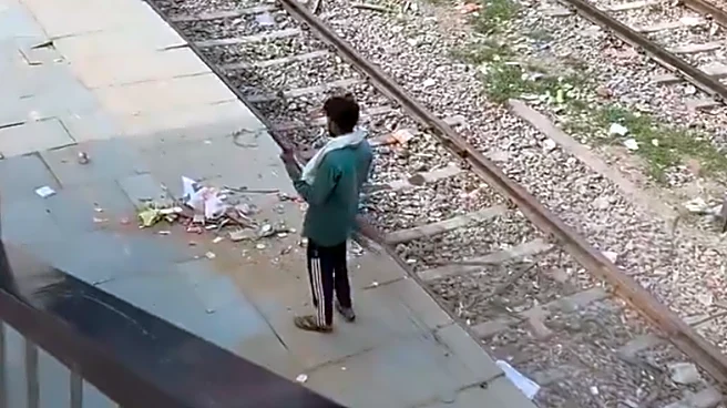 Sonipat Sanitation Worker Sweeps Trash Onto Tracks At Train Station, Internet Demands Action