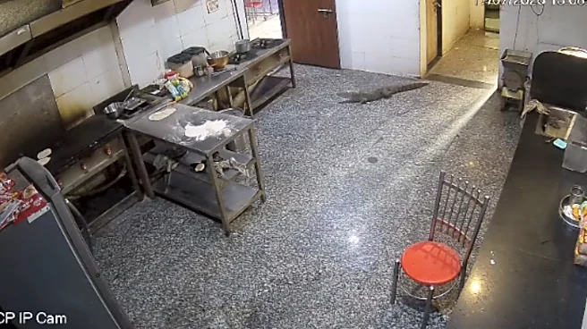 Crocodile In Kota! Chilling CCTV Footage Shows Reptile Entering Hostel Mess | VIDEO