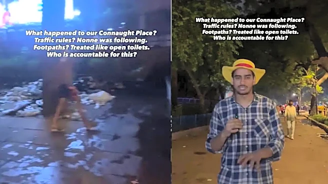 'Footpaths Treated Like Open Toilets': Viral Video Alleges CJP Protesters Left Delhi's CP Littered