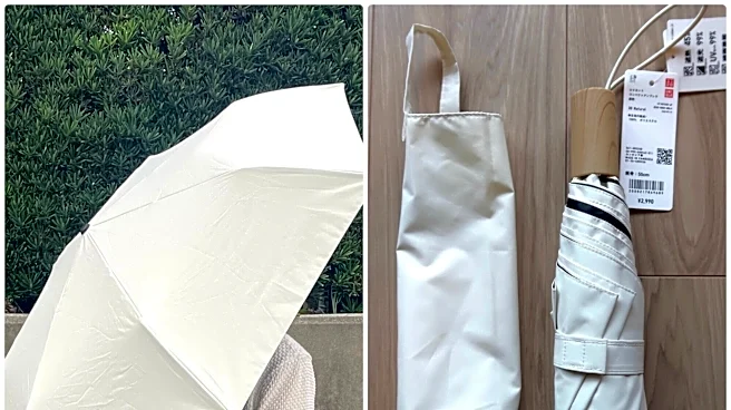 2990円の軽い日傘が買い！【ユニクロ】晴雨兼用のベストセラー日傘がシンプルで優秀【使用レビュー】