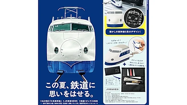 【付録】新幹線財布はまさかの薄さ8mm!? 握るとむにゅっとかわいいキーホルダーも『MonoMaster 2026年9月号』の付録に