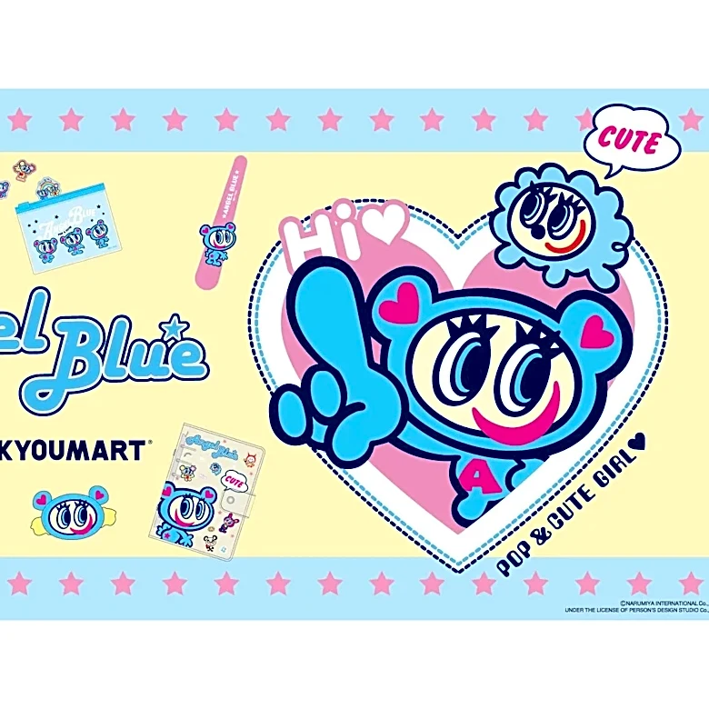 「エンジェルブルー×サンキューマート」コラボの限定アイテム！ あの頃のときめきが令和によみがえる「全17種」が9月上旬発売