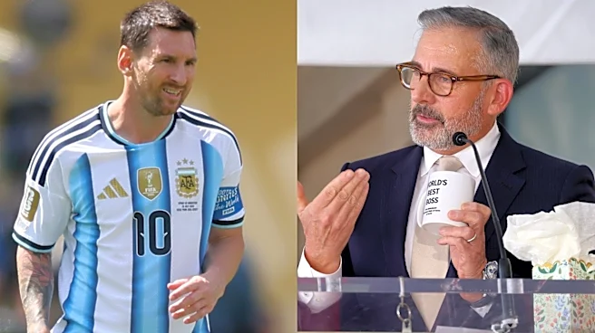 独占：アルゼンチン代表リオネル・メッシは多忙なスケジュールの合間を縫ってCM撮影に参加。スティーブ・カレルらハリウッドスターとの共演時間は限られている。