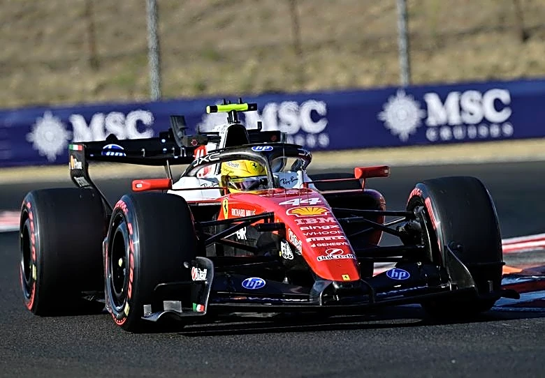 Ｆ１＝ハンガリーＧＰフリー走行、ハミルトン最速　フェラーリ勢上位独占