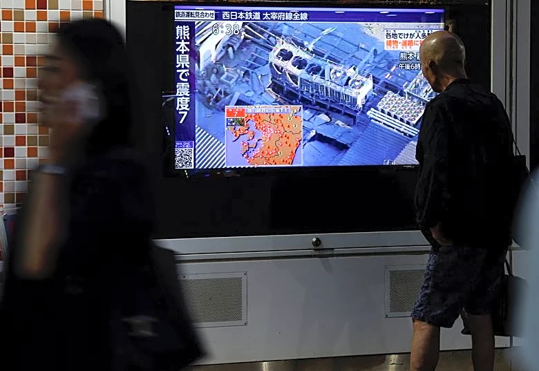 熊本県で最大震度7の地震、周辺に半導体工場　商業施設で崩落