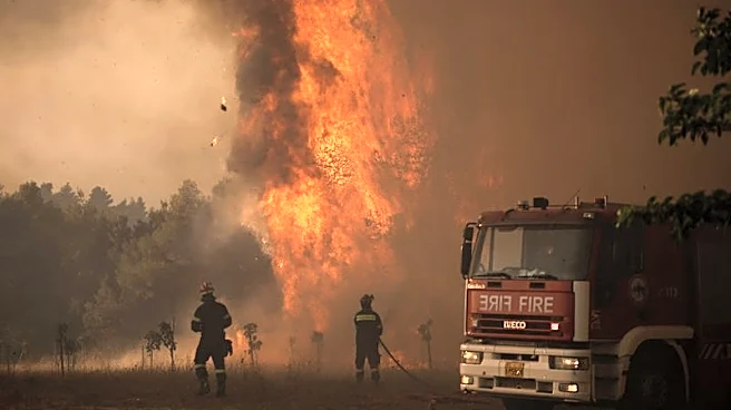 ギリシャの大規模山火事、4日目を迎えて消防士数百人が活動