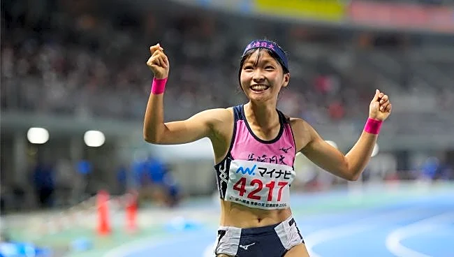 陸上界に現れた152cmの逸材スプリンター　大会新→100m日本一…0秒01差で「正直、負けた～と…」笑顔満開
