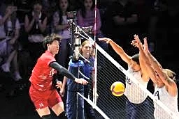バレー男子、米に敗れ決勝ならず　ネーションズリーグ