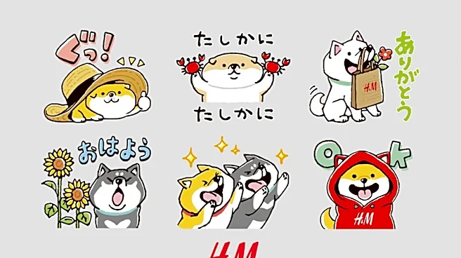 H&Mの公式LINEで限定コラボスタンプ&15%オフクーポンを配信中。友だち追加でゲットできるよ~。