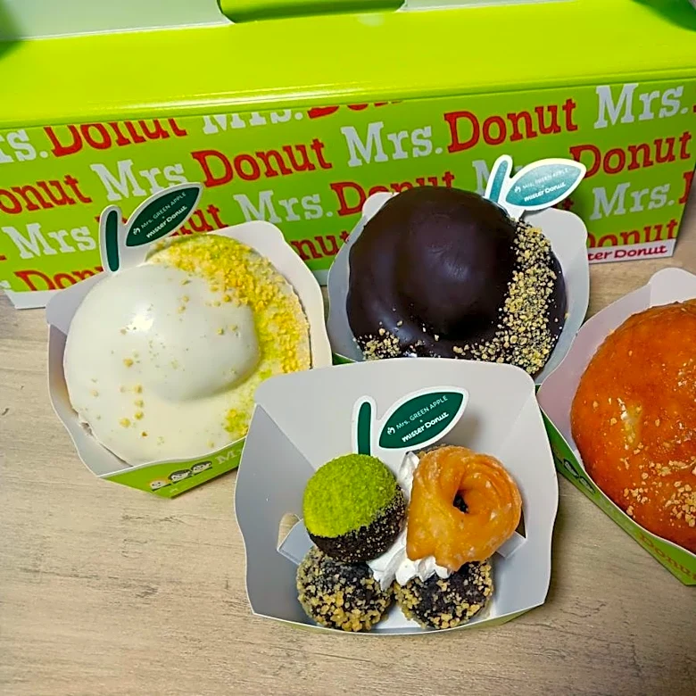 ミセスドーナツ全4種を実食レビュー！可愛さも食べ応えもばっちりで大満足。