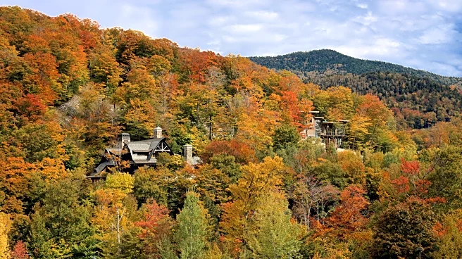 Vermont Mountain Lodges Wrapped in Vibrant Fall Colors and Cozy Views