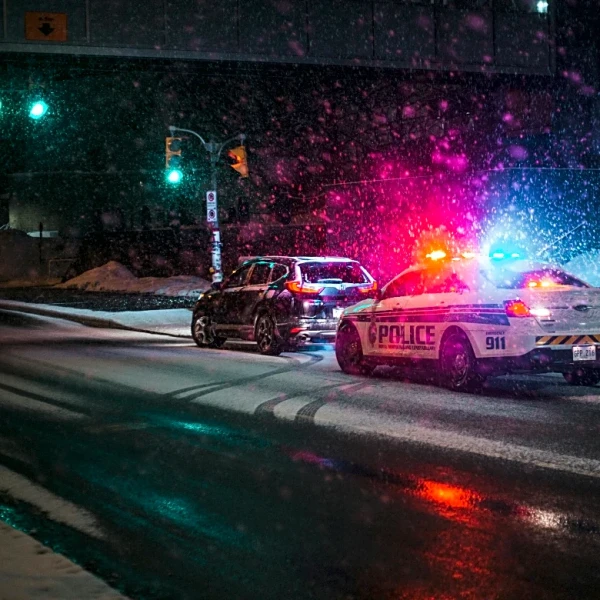 Winter Storm Danger: Trooper Pulls Driver From Burning Vehicle