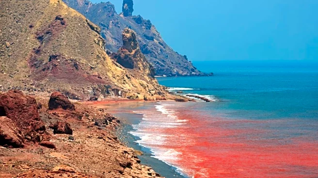 Stunning Natural Phenomenon Turns Hormuz Island Beach Red