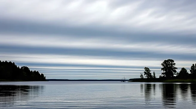 Cloudy Skies Over Lake City, Iowa