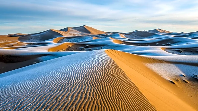 Rare Snowfall Transforms Sahara Desert Landscape