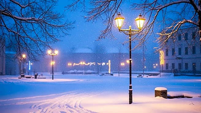 Winter Storm Hits Bloomington During Indiana Hoosiers Celebration