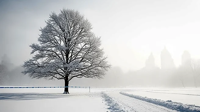 Snow Day in Central Park as Winter Storm Wraps Up