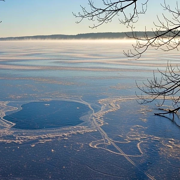 Grand Traverse Bay Freezes Over for First Time Since 2019