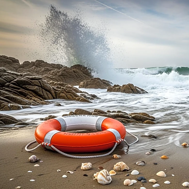Surfer Rescued from Strong Waves in Santa Barbara