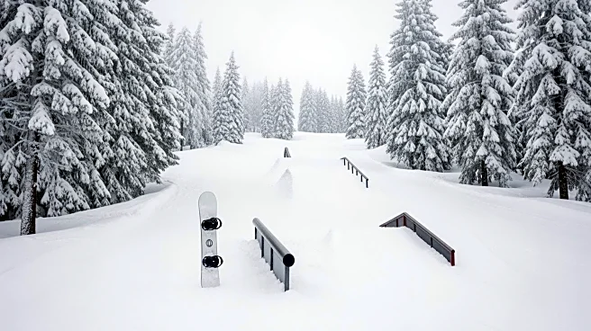 Snowy Conditions at Livigno Snow Park During Winter Olympics