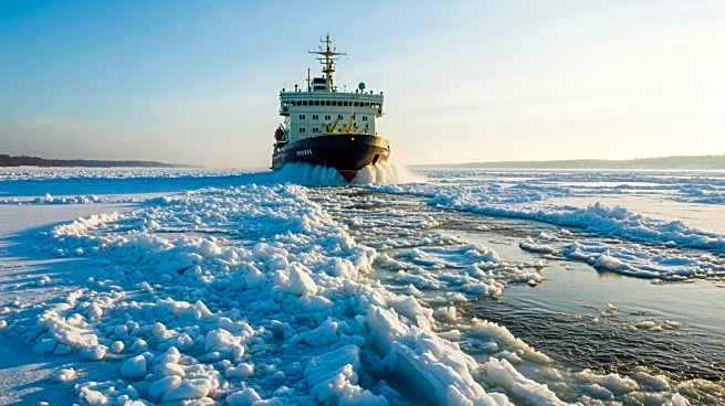Icebreaking Operations Underway on Hudson River