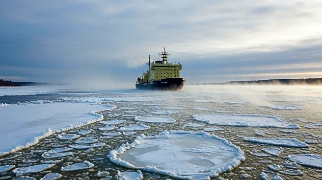 Icebreaking Operations Underway on Hudson River Amid Cold Weather
