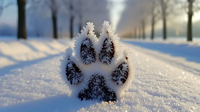 Long Island Dog's Fur Freezes During Winter Walk