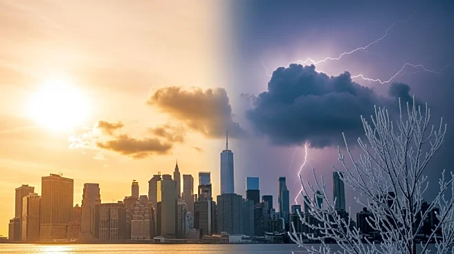 Severe Storms and Record Highs Followed by Cold Snap in New York