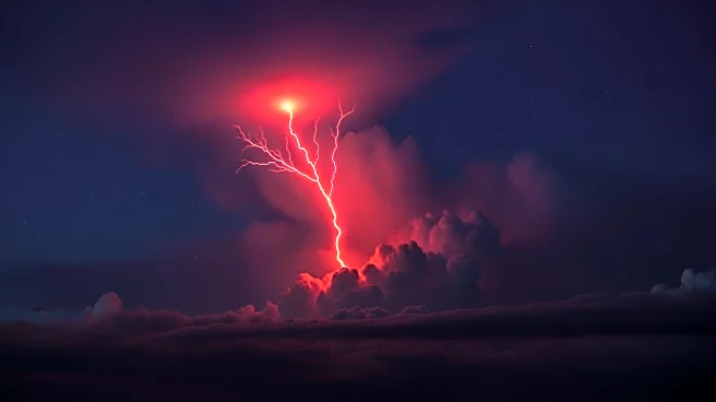 Rare Red Sprite Observed Above Storm Near Texas-Mexico Border