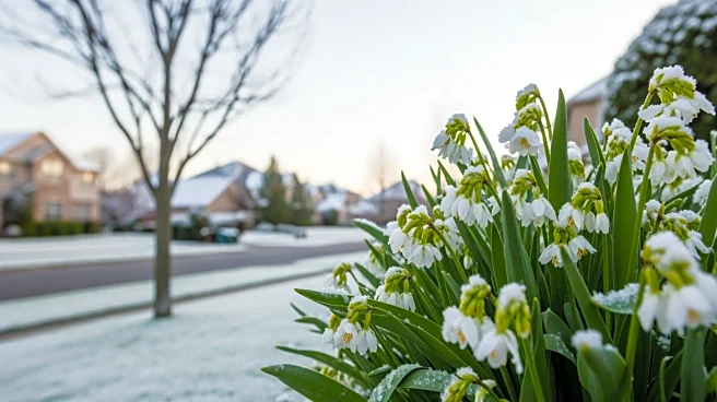 Snow in Maryland One Day After Spring-like Weather