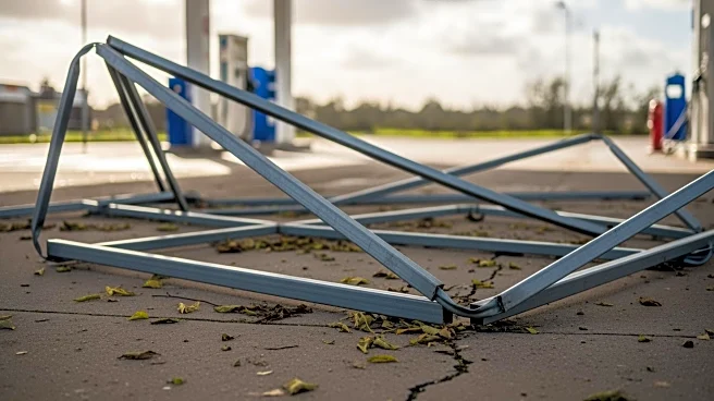 High Winds Cause Awning Collapse at Sterling Heights Gas Station