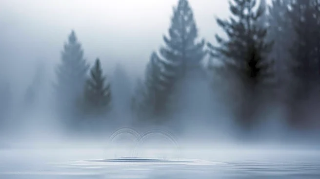 Yellowstone Geyser Fog Creates Atmospheric Conditions