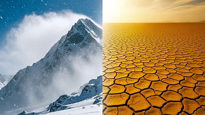 Blizzard Conditions and Heatwave Impact U.S. Northern Tier and West