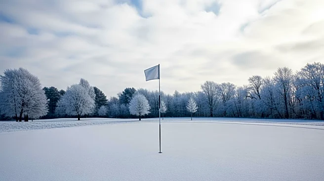 Snow Doesn't Deter Golfers at Stoneham, Massachusetts Course