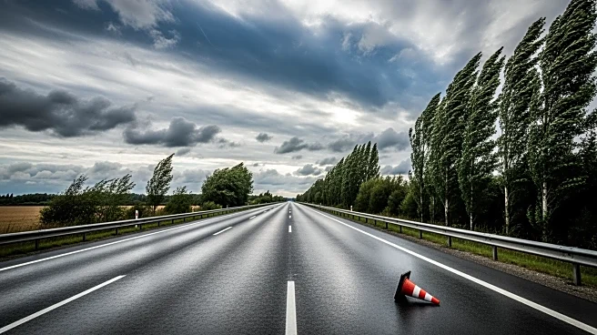 High Winds Cause Road Closures on I-35E in Denton