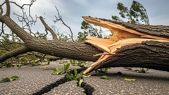 High Winds Cause Tree Damage in Redford, Michigan