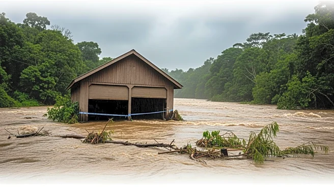 Garage Collapses into River Amid Heavy Rain in Maui