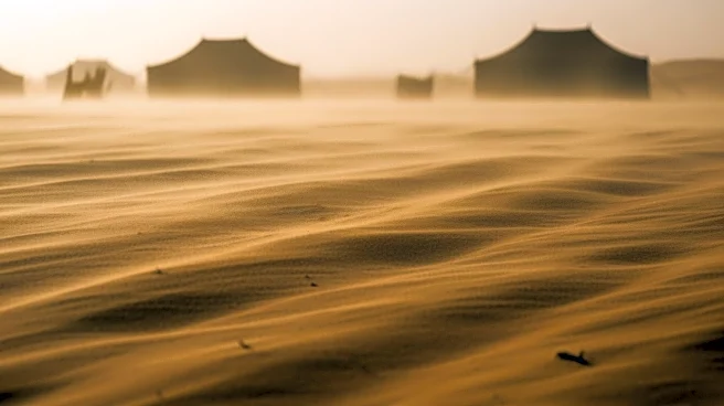 Sandstorm Sweeps Through Tent Camps in Gaza