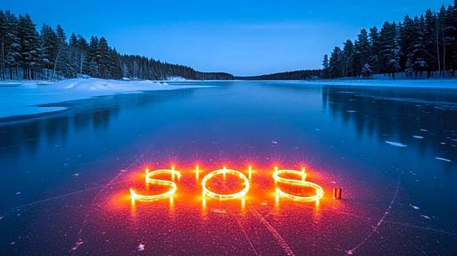 Stranded Skiers Rescued After SOS Signal on Frozen Lake