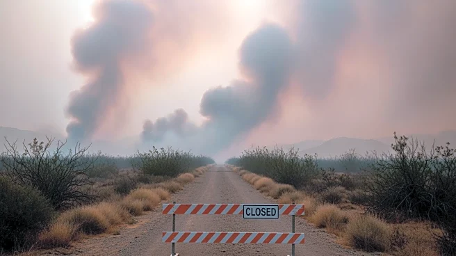 Douglas, AZ: Brush Fire Prompts Evacuations and Road Closure