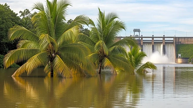 Flooding on Oahu Island as Dam Overflows