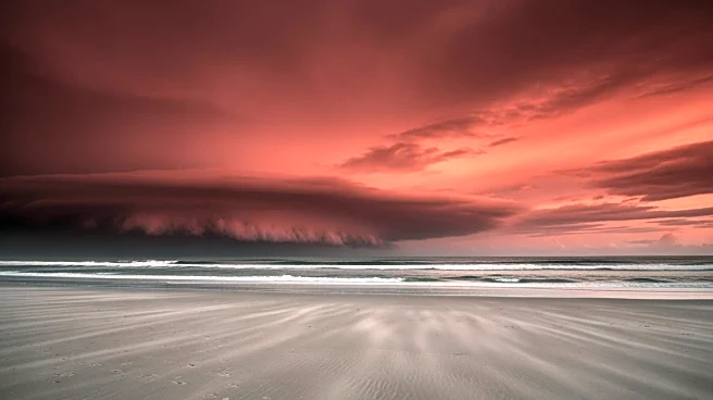 Bright Red Sky in Western Australia Signals Approaching Cyclone Narelle