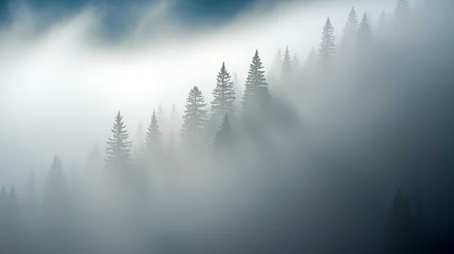 Foggy Conditions in Smoky Mountains Affecting Visibility