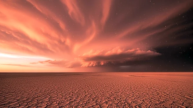 Dust-Filled Sky Turns Red Ahead of Cyclone in Western Australia