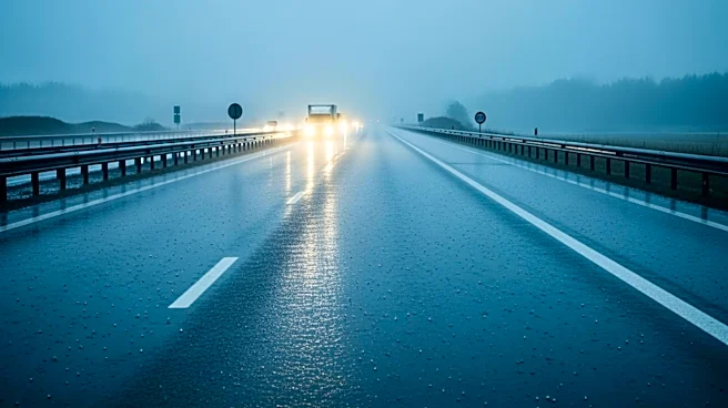 Rain Causes Visibility Issues on Merritt Parkway in Stamford