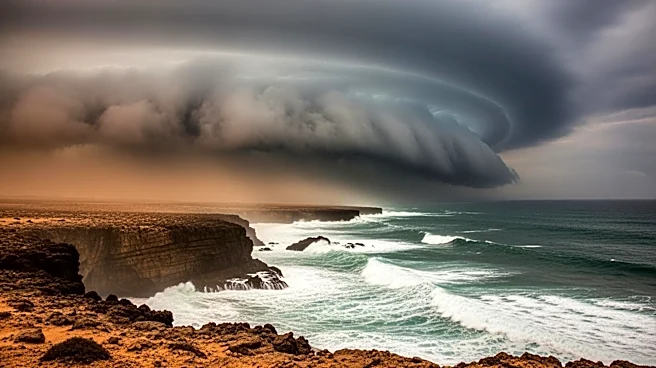 Severe Storm and Saharan Dust Impact Crete and Athens