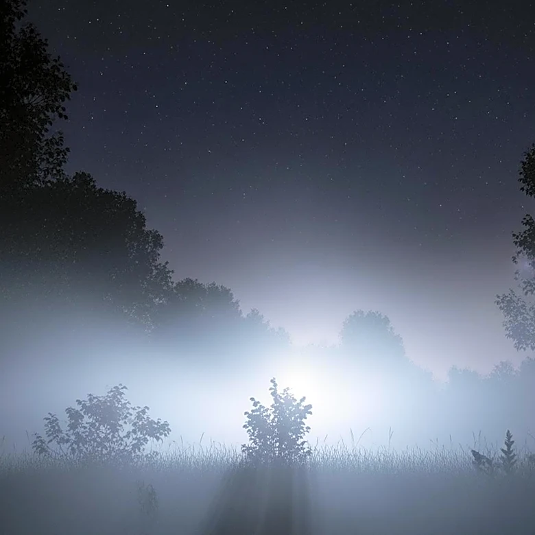 Night-sky Visibility Affected by Humid Air Conditions