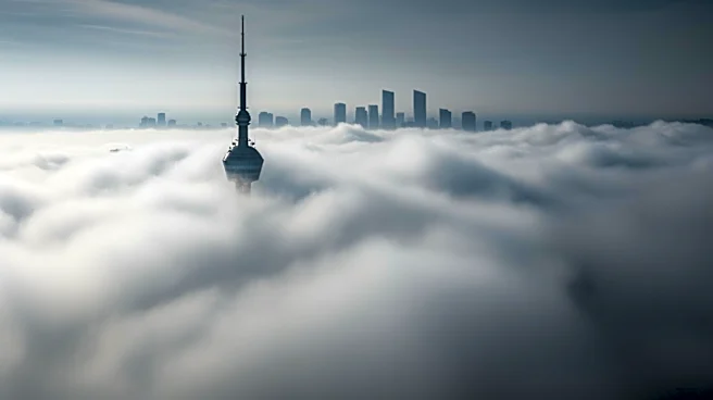Foggy Conditions Envelop Space Needle Skyline