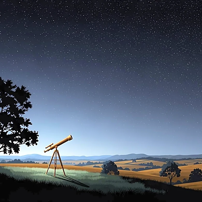 Night Sky in Rural Indiana: Clear Skies and Star Gazing